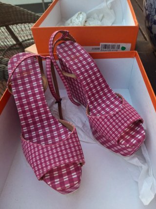 Zapatos Christian Louboutin Cuadros Rosa