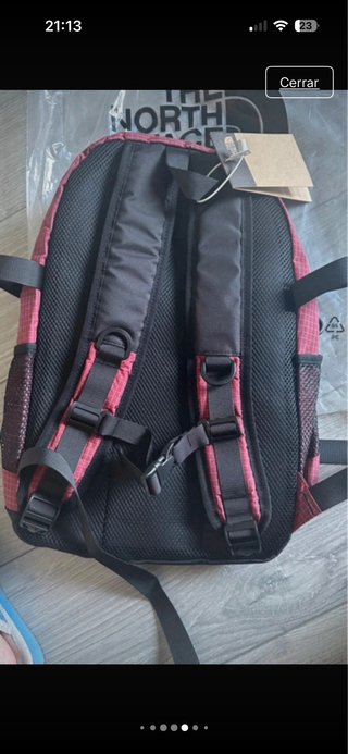 Mochila The North Face roja burdeos