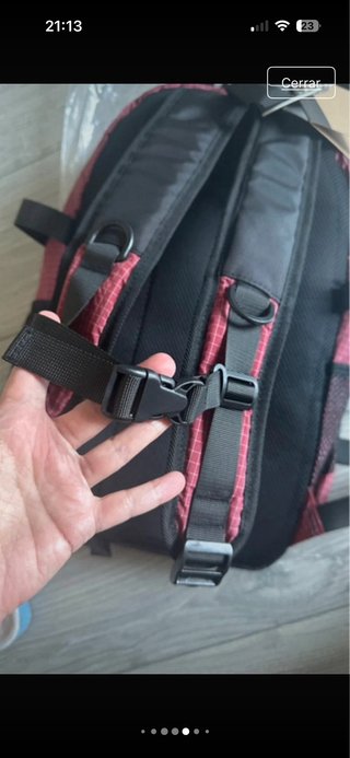 Mochila The North Face roja burdeos