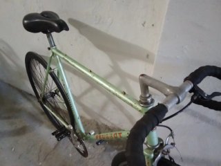 Bicicleta Peugeot Fixie Verde