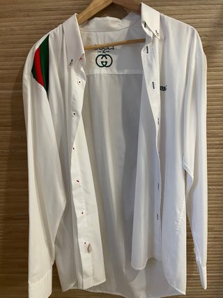 Camisa Gucci Blanca Talla XL