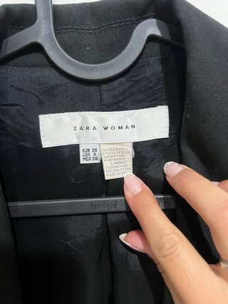 Americana Zara Negra Talla 36
