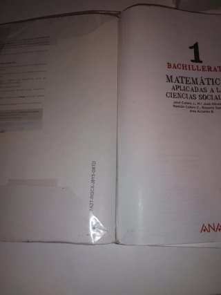 Matemáticas aplicadas a las Ciencias Sociales I...
