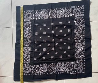 Bandana unisex nera con stampa