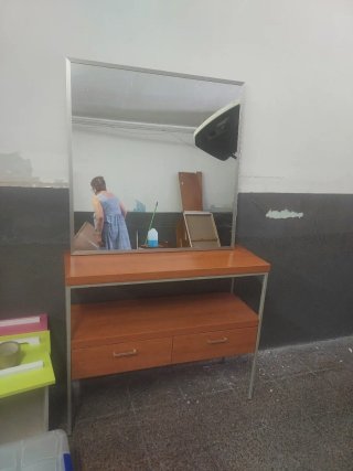 Mueble de entrada madera y metal