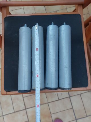 Patas de somier metálicas (4 unidades)