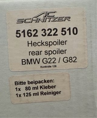 Alerón BMW G22 G82 Carbono Original