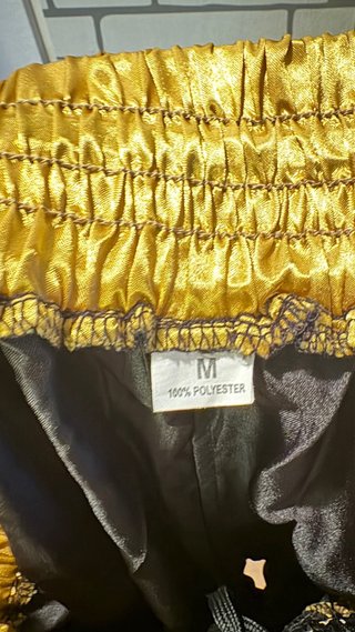 Pantalones de boxeo Bruiser negros y dorados