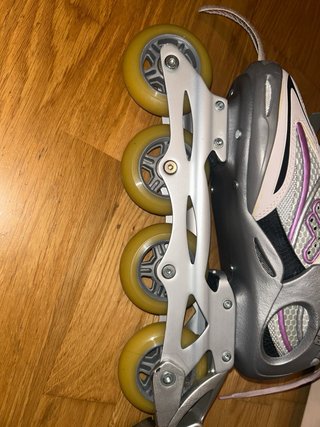 Patines en línea Fila blancos y rosas talla 39