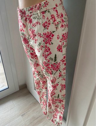Pantaloni donna fiorati tg 42