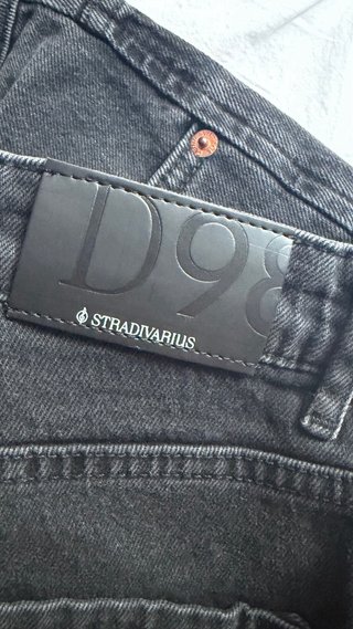 Pantalones Stradivarius negros D98