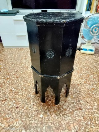 Tavolino cinese esagonale vintage