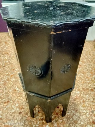 Tavolino cinese esagonale vintage