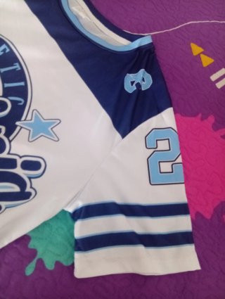 Camiseta Player 23 Azul y Blanca