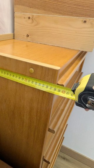 Cómoda de madera con 6 cajones
