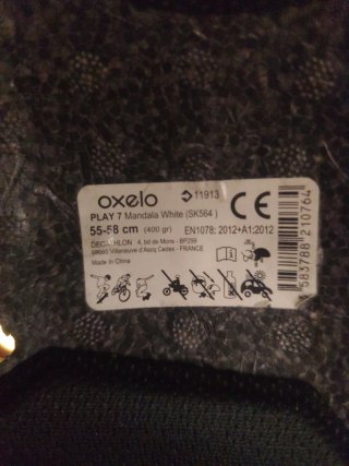 Casco Oxelo blanco mandala
