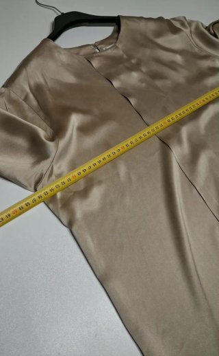 Blusa seda Yves Saint Laurent Beige Talla 42(M-L)