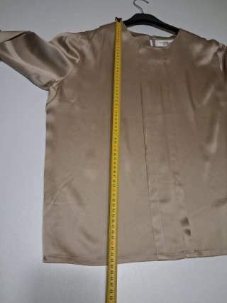 Blusa seda Yves Saint Laurent Beige Talla 42(M-L)