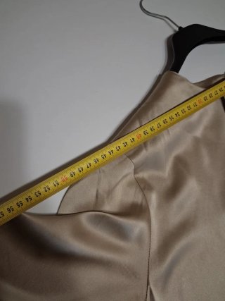 Blusa seda Yves Saint Laurent Beige Talla 42(M-L)