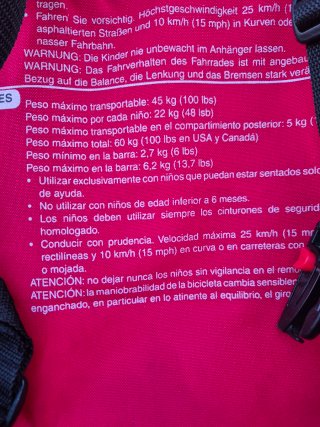 Carro bici niños 2 en 1