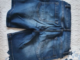 Pantalón corto vaquero hombre azul