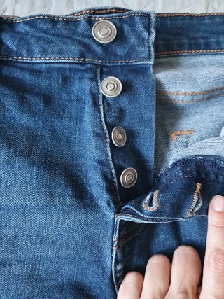 Pantalón corto vaquero hombre azul