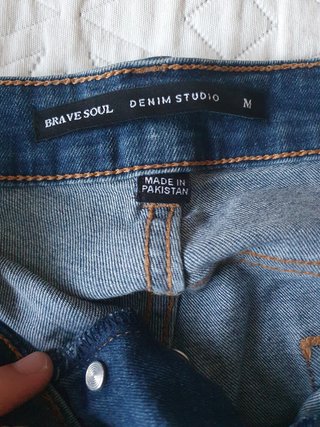 Pantalón corto vaquero hombre azul