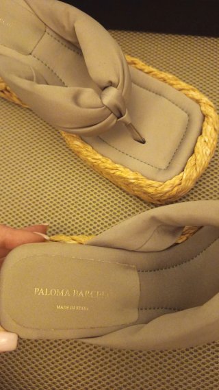 Sandalias Paloma Barceló plataforma rafia