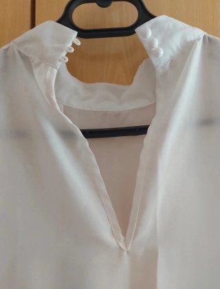 Conjunto efecto vestido blanco y negro