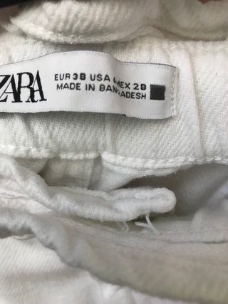 Pantalón corto Zara blanco