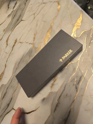 Bolígrafo y Pluma Parker chapado en oro de 14k