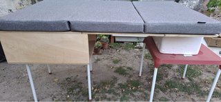 Cama abatible Berlingo/Partner + Colchón Visco