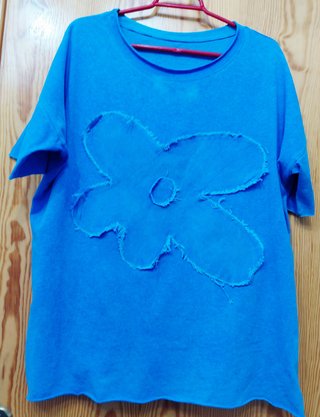 Camiseta Oversize Azul