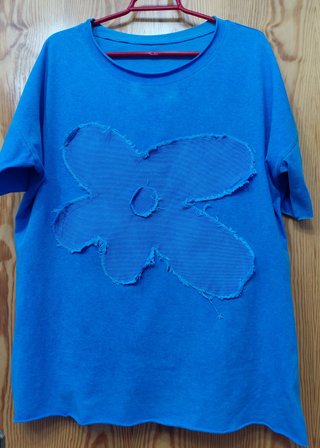 Camiseta Oversize Azul