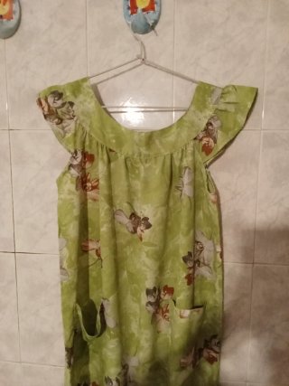 Vestido o bata estampada mujer