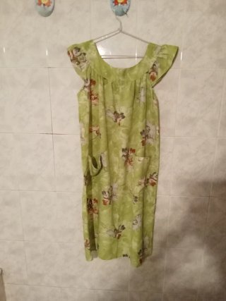 Vestido o bata estampada mujer