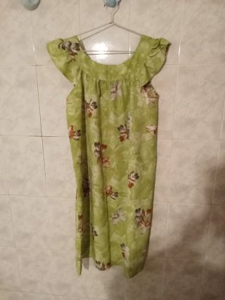 Vestido o bata estampada mujer