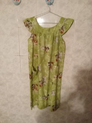Vestido o bata estampada mujer
