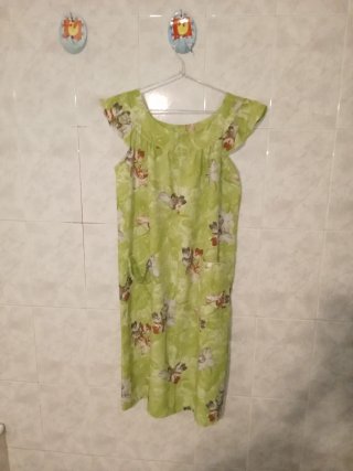 Vestido o bata estampada mujer