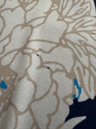 Maglia donna fantasia blu e bianca