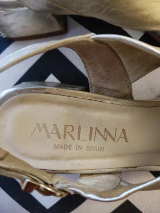 Sandalias MARLINNA Piel Doradas