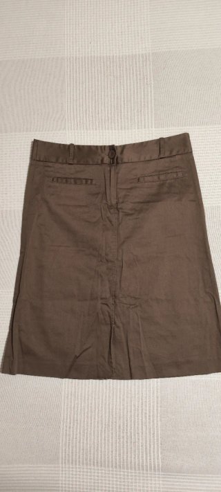 Falda Zara básica marrón Talla M