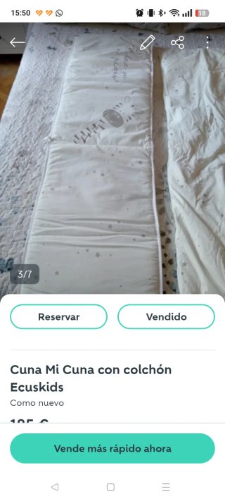 Cuna blanca infantil