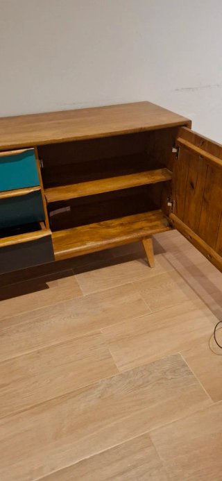 Mobile versatile per soggiorno/ufficio in legno
