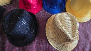 Lote 5 Sombreros Lentejuelas Fiesta