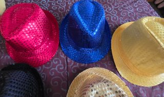 Lote 5 Sombreros Lentejuelas Fiesta