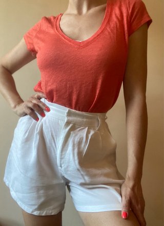 Camiseta Stradivarius naranja talla M