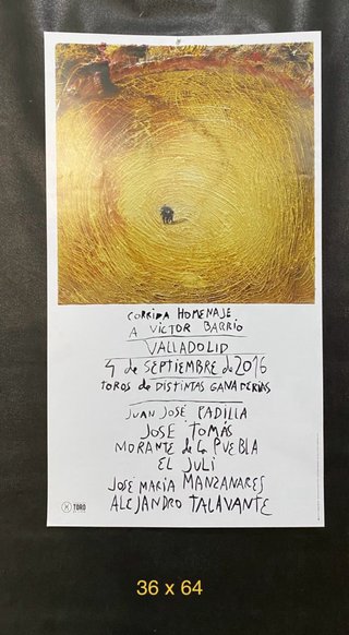 Cartel Homenaje a Víctor Barrio - Valladolid 2016