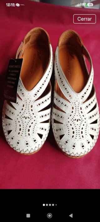Sandalias VEMART Piel Talla 36 Blancas