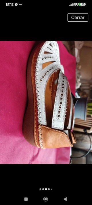 Sandalias VEMART Piel Talla 36 Blancas